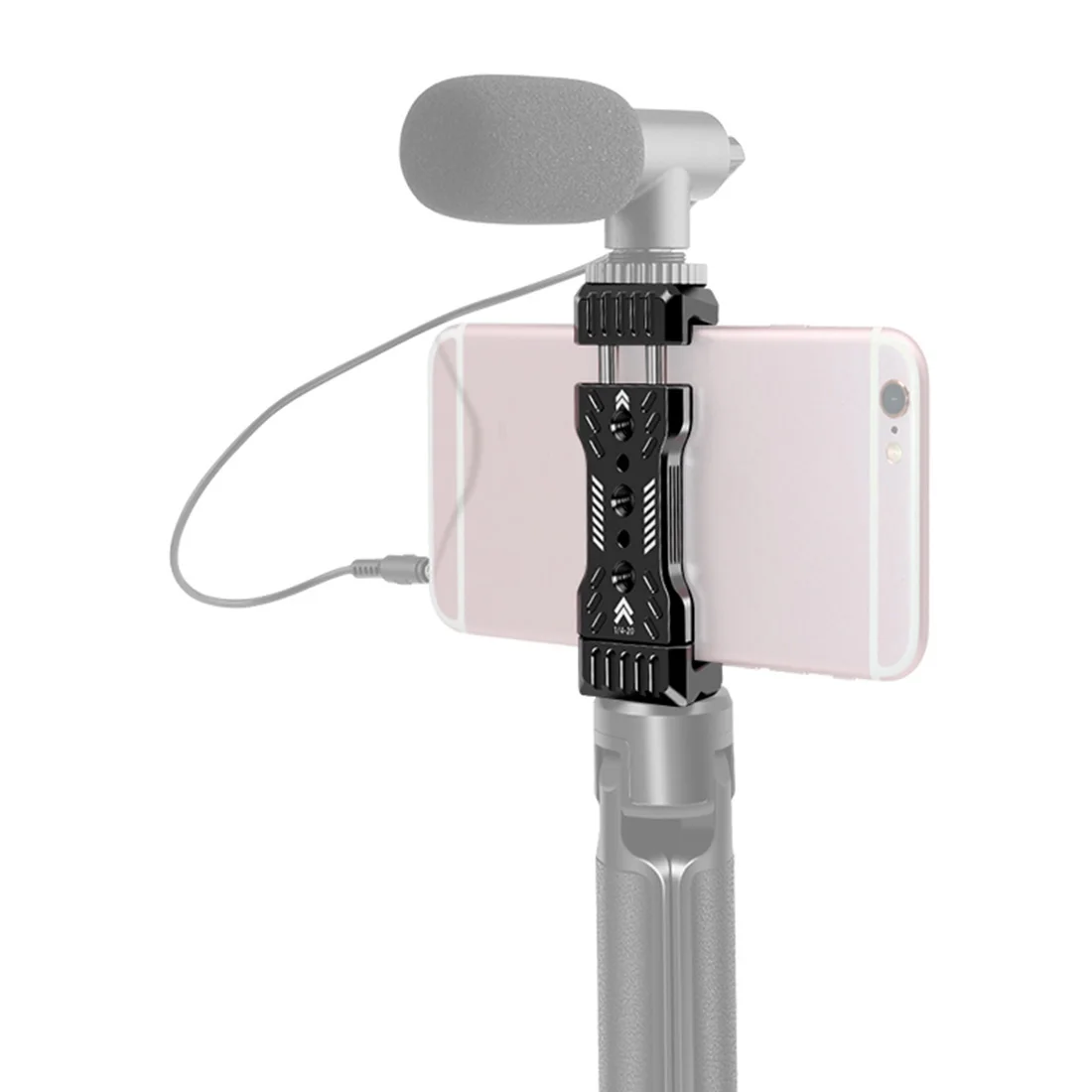 الحذاء البارد حامل هاتف معدني ، 360 درجة تدوير ترايبود قوس ، DSLR المشبك ، Arca ترايبود قوس ، يصلح آيفون ، أندرويد الهاتف الذكي ، 1/4 ، 3/8 أري