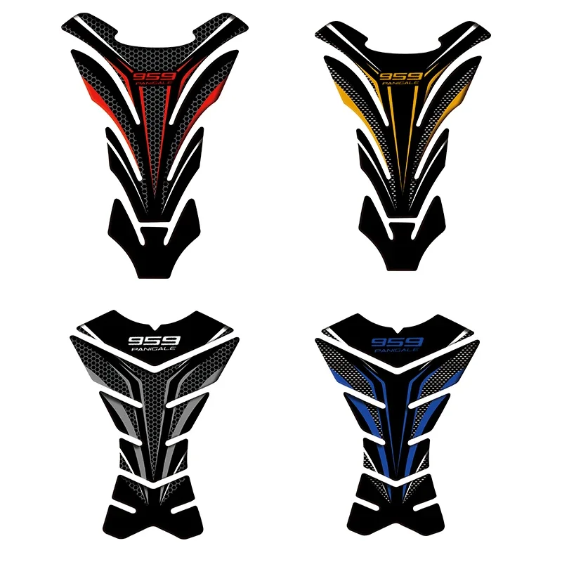 Motorcycle Tank Pad Protector Sticker Fish Bone Sticker Tank Pad Fish Bone Sticker For  959 Panigale