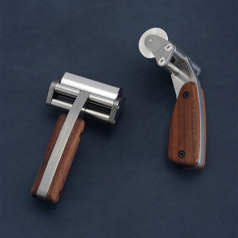 Heavy Duty Stainless Steel Roller Glue Applicator 60mm 630g DIY Leather Craft Rolling Tool Handmade Leather Press Roller
