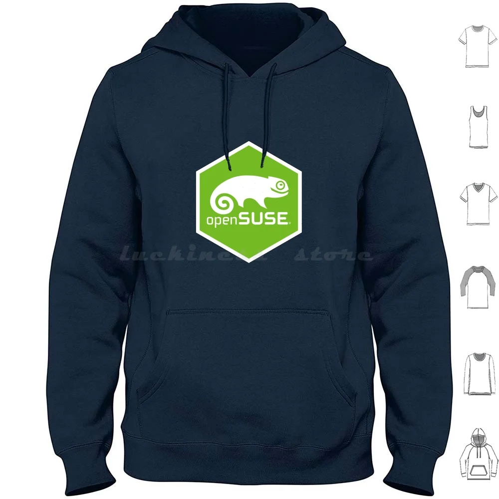 R Opensuse Linux Hex Gecko Inverse Hoodie Cotton Long Sleeve Linux Hex Rstudio Opensuse Gecko