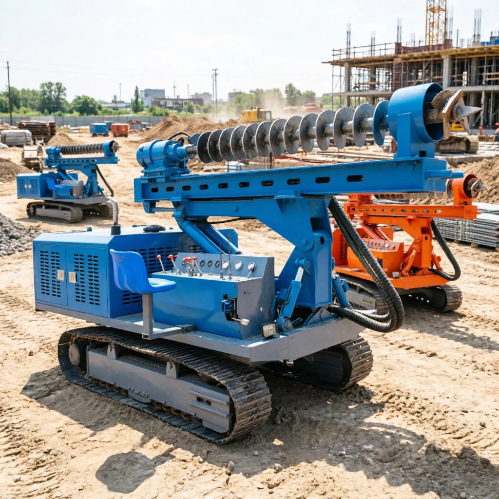 Made in China Ground Screw Machine Pile Driver Post Ram Photovoltaic Pile Driver Machine Mini Pile Driver Customized