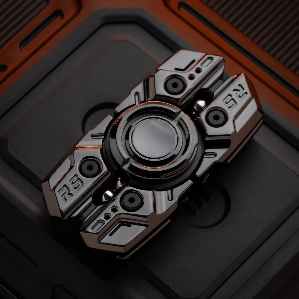 MACKIE Star Ship 2.0 Fidget Spinner Open Nail Gyro Mechanical Metal Stress Relief Toy Fidgeting Spinners Anxiety Relief Gadgets