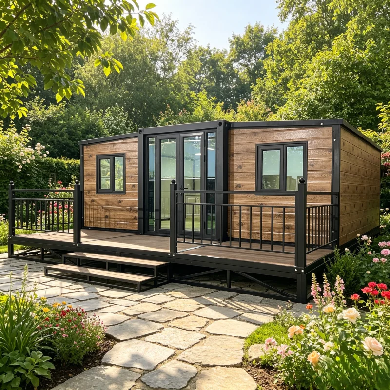 Mobile Modular Container Home 1-4 Bedrooms 20ft 40ft Expandable For Resort Villa And Temporary Accommodation