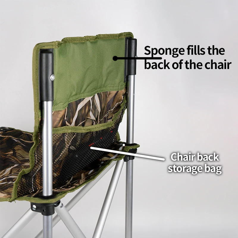 BRS-D6 Outdoor Camping Folding Chair, Leisure Fishing Folding Chair, Convenient Storage
