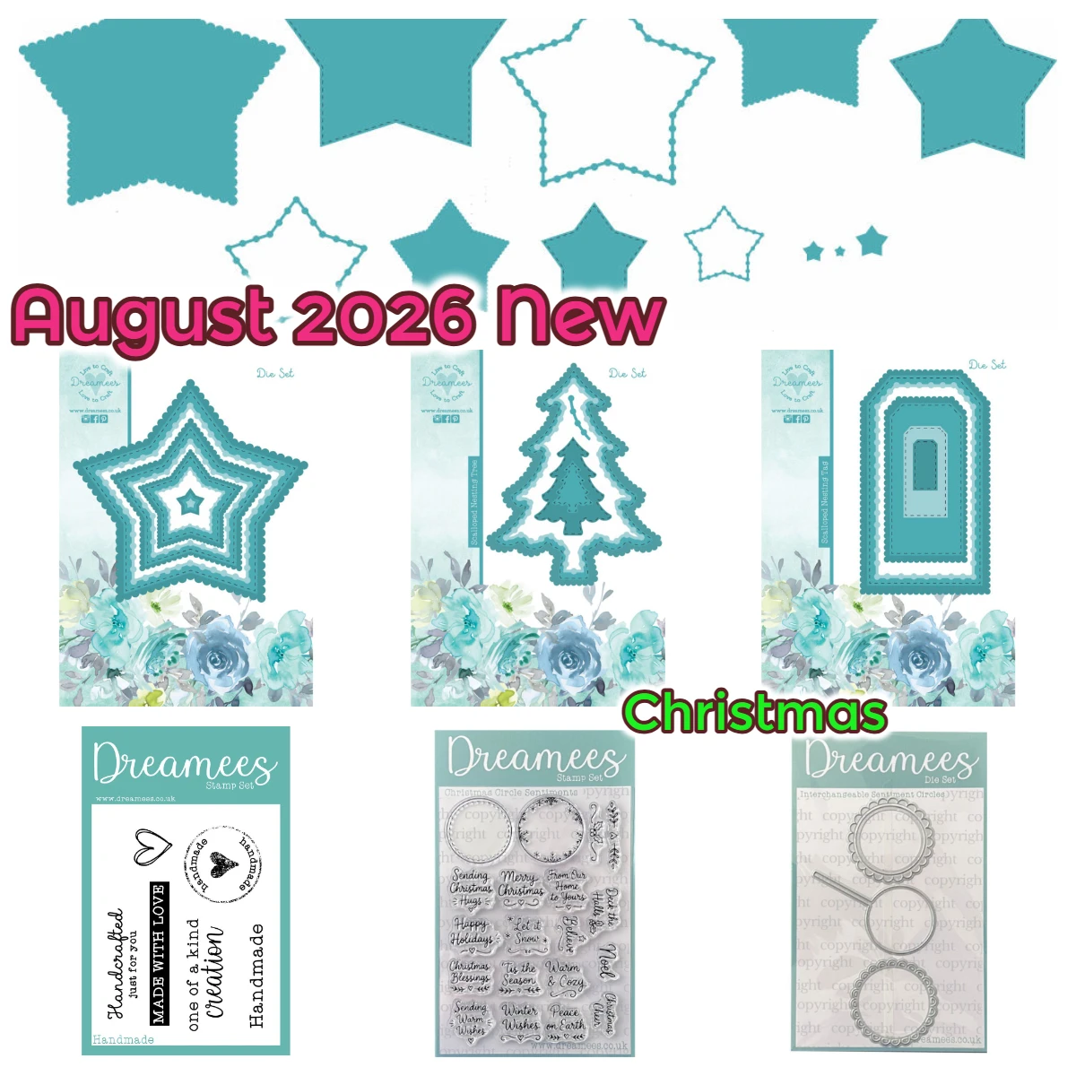 Dreamees August 2026 New Nesting Trees Die Set Metal Cutting Dies Stamps for DIY Scrapbooking Cards Handmade Album Decoration