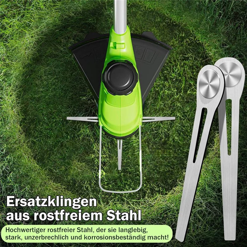 

【NEW-SALE】20Pcs Lawnmower Blades For Turbo Trimmer Accucut 400 LI & 450LI Lawn Mower Replacement Blades