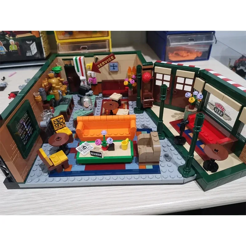 1070 pièces idées émission de télévision amis Central Perk blocs de construction avec 7 figurines assembler des briques jouet cadeau pour ami adulte