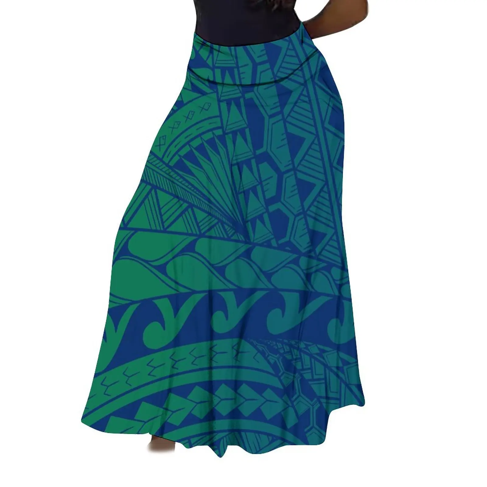 Pacific Island Custom Art Print Women'S High-Waisted Dress - Samoa Polynesian Ball And Party Skirt - Ethnic Characteristic