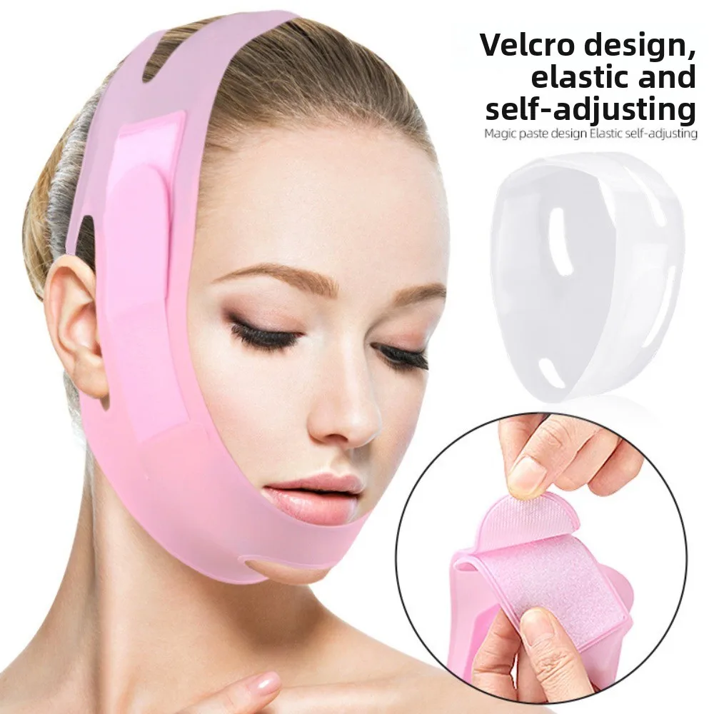 Reduce Double Chin Silicone Face Strap Belt Mask Lift Up Elasticity Lift Oval Mask Sculpting Beauty Face Slimming Strap Neck