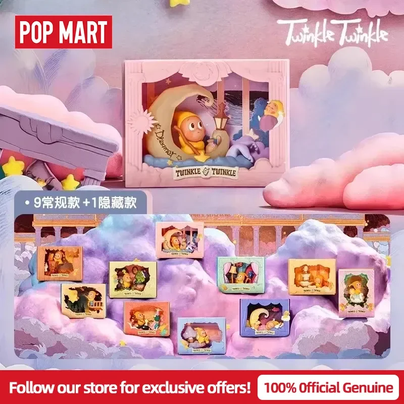 

Genuine POPMART Twinkle Twinkle Light Up Series Blind Box Guess Bag Mystery Box Toys Doll Cute Anime Ornaments Birthday Gifts
