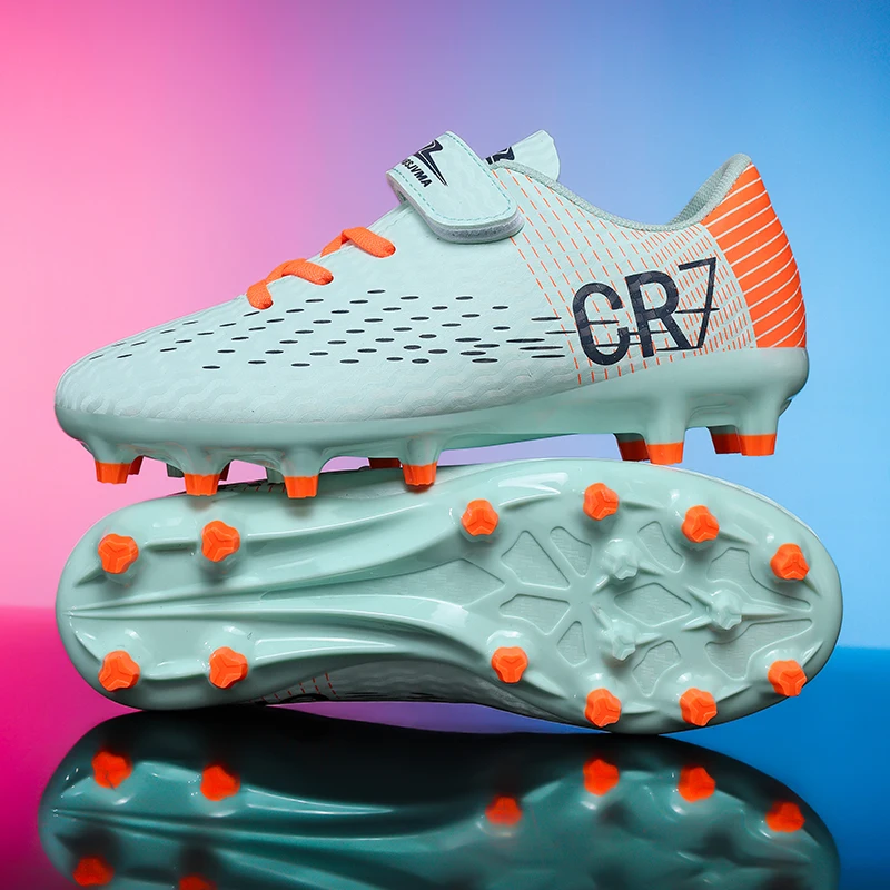 

Новые мужские и детские футбольные бутсы для мальчиков на траве, профессиональные футбольные бутсы, сверхлегкие бутсы, нескользящая тренировочная обувь, Прямая доставка