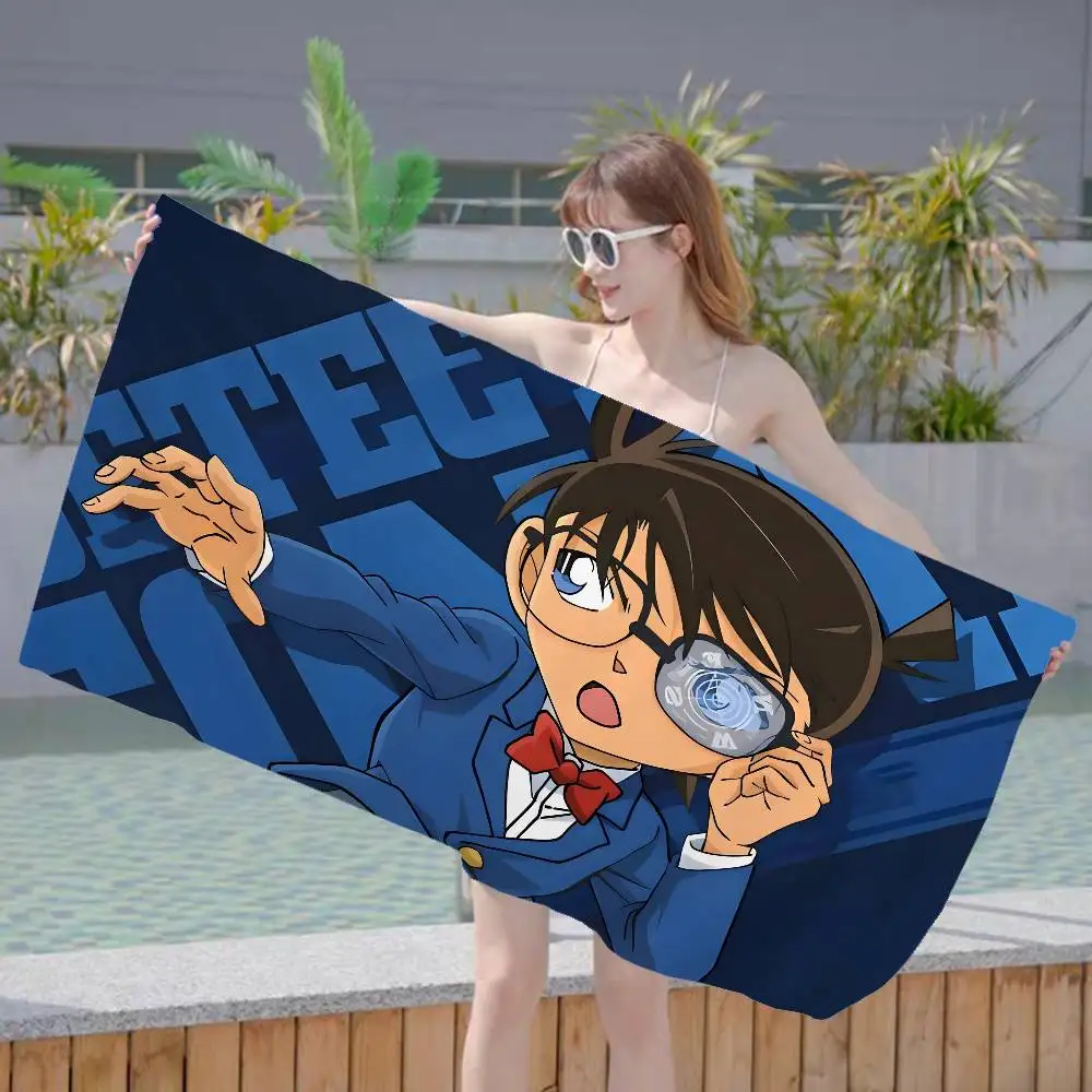 Detective Conan Anime Microfiber Beach Towel Absorbent Quick dry Soft Yoga Swimming Resort Mountain Climbing Towel