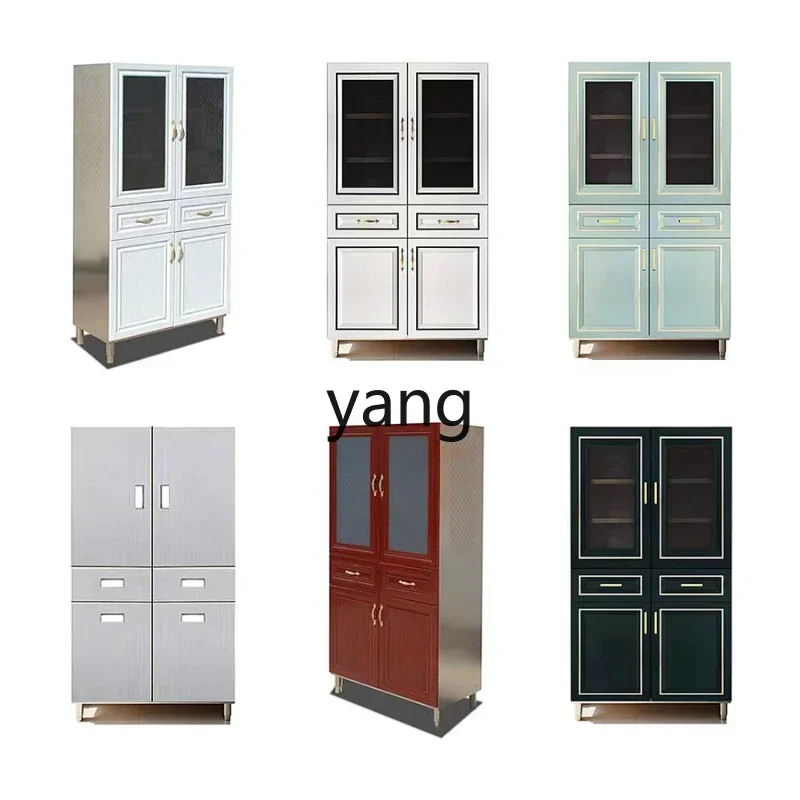 LH stainless steel cupboard household kitchen food cabinet side cupboard tableware storage integral cabinet