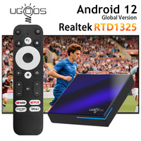 Ugoos SK2 Android 12 Smart TV Box Realtek RTD1325 ARM Cortex-A55 4GB 32GB Wifi 6 BT5.2 RJ45 100M DDR4 4K HDR AV1 Set Top Box