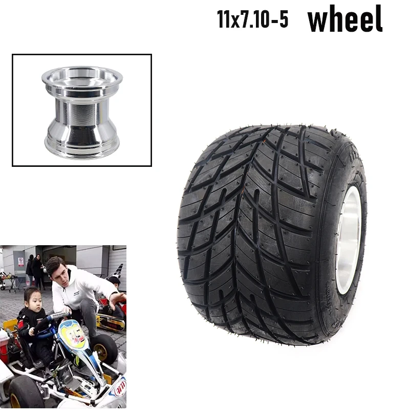 

Durable outdoor go kart tires 11x7.10-5 inches rear tires rain tires vacuum tires suitable for drifting go kart accessories