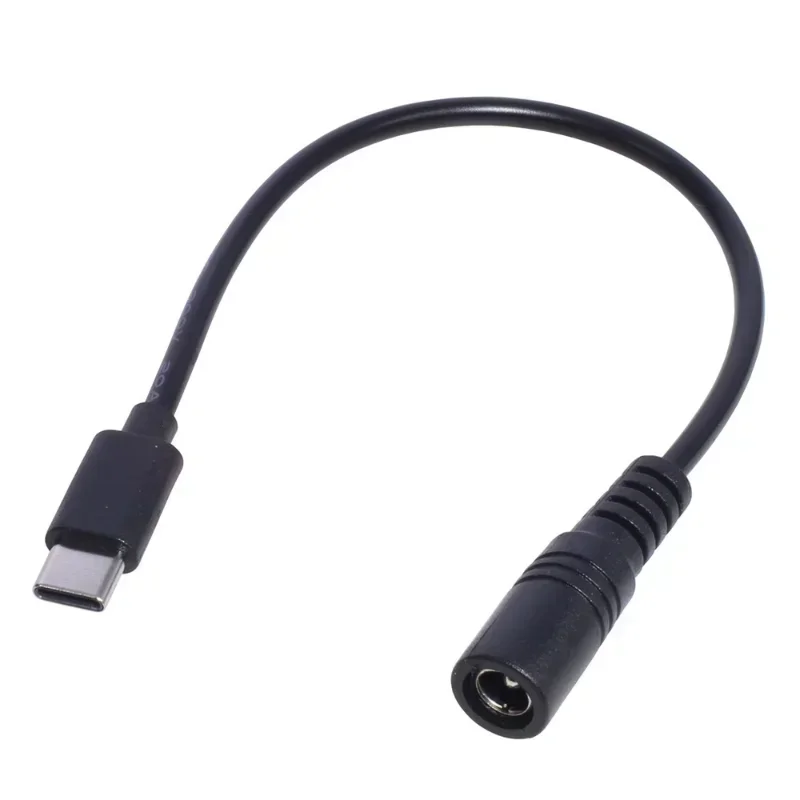 DC Type-c Female To 5.5*2.1 Female Cables 5521 Power Jack DC Power Conector 5.5x2.1 Adapter USB Type C Converter