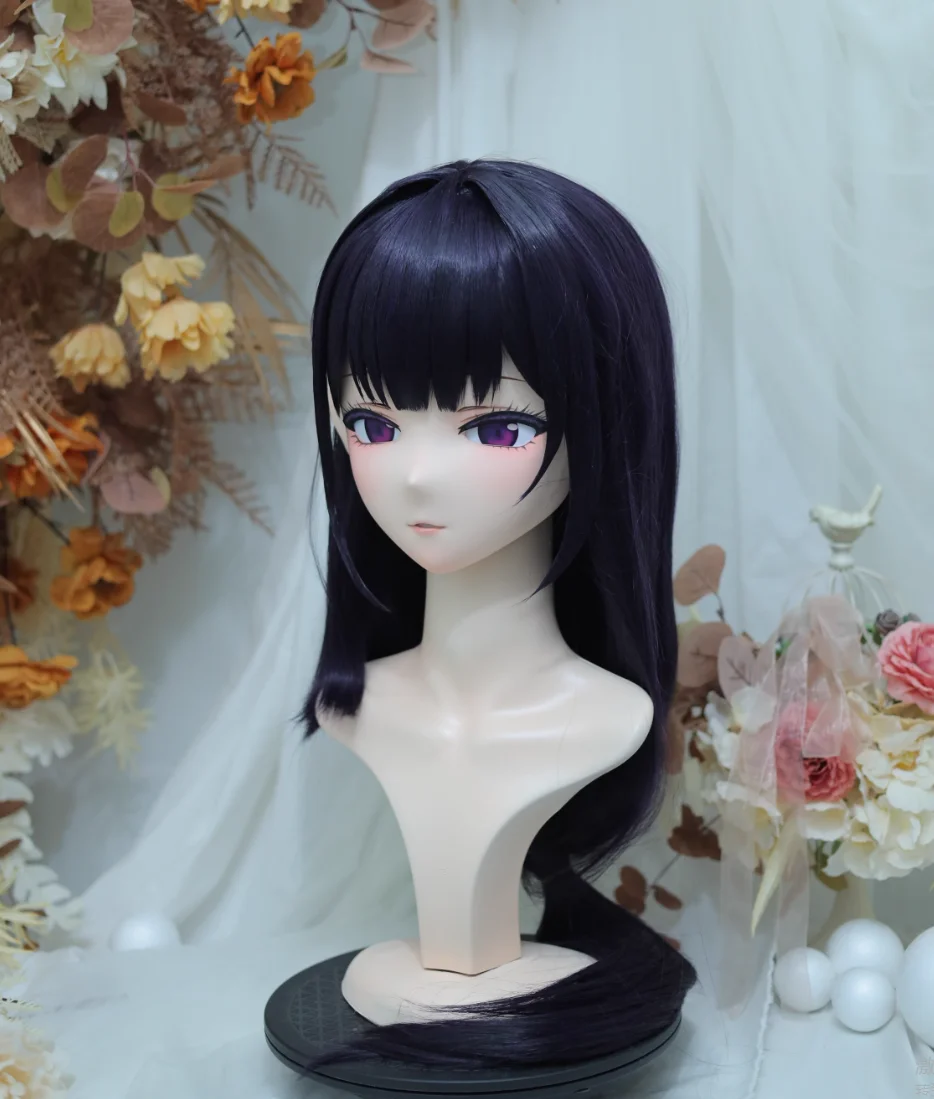 (NFD38--48) تخصيص كامل الرأس مع قفل جميلة أنثى/فتاة اليابانية Animego شخصية Kig تأثيري Kigurumi قناع كروسدريس دمية