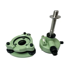 Green Tribrach & Adapter With Optical Plummet With 5/8 Thread For Prism Replacement For Leica GPS RTK Surveying