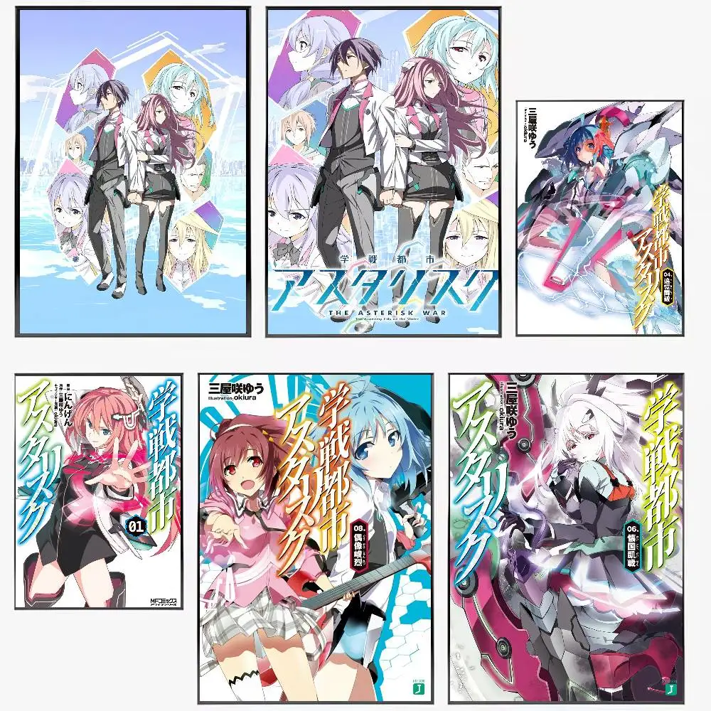 

Anime The Asterisk War The Academy City On The Water Poster Waterproof HD Art Wall Decal Self-Adhesive Print. Aesthetic Home Roo
