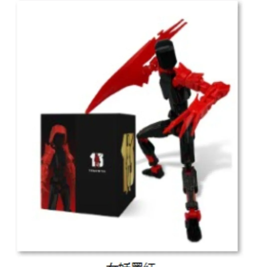 T13 دمية Lucky13 المفاصل المنقولة عمل الشكل مع توهج في الظلام ميزة ثلاثية الأبعاد مطبوعة Poseable دمية للتصوير الليلي #6