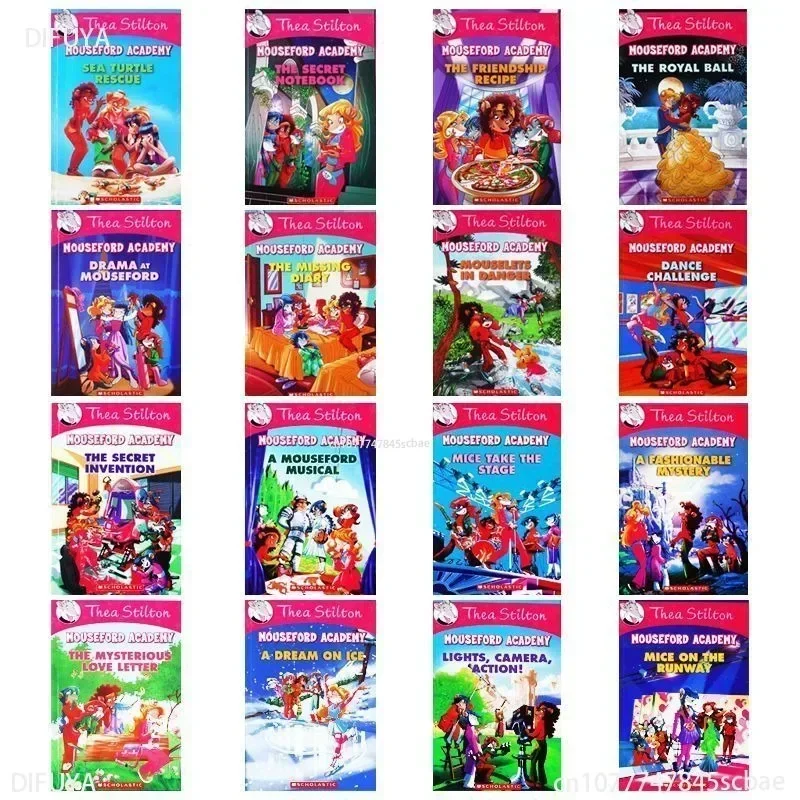 16 كتاب أنثى جيرونيمو ستيلتون ثيا ستيلتون ماوسفورد أكاديمية الرواية الأدبية كتاب صور للأطفال الإنجليزية قصة كوميدية سن 7-12BOO