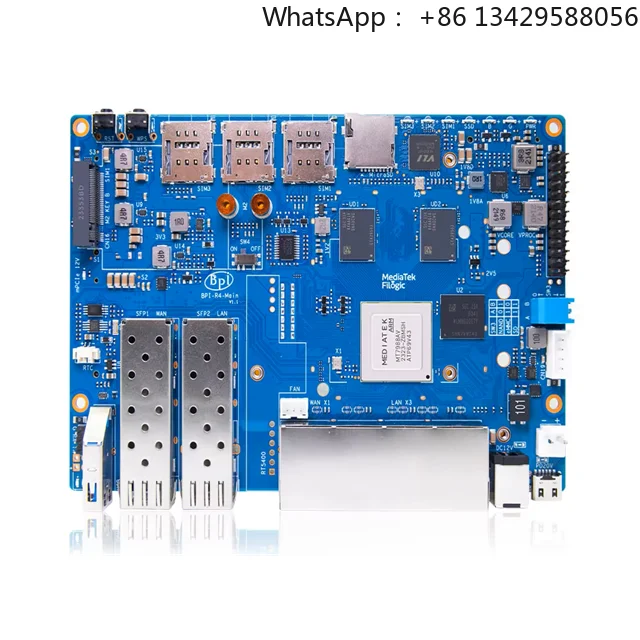 Banana Pi Bpi-r4 Mediatek Mt7988a Quad-core Corex-a73 4gb Ddr4 Support Openwrt Smart Router Board Dual Gigabit Ethernet Ports
