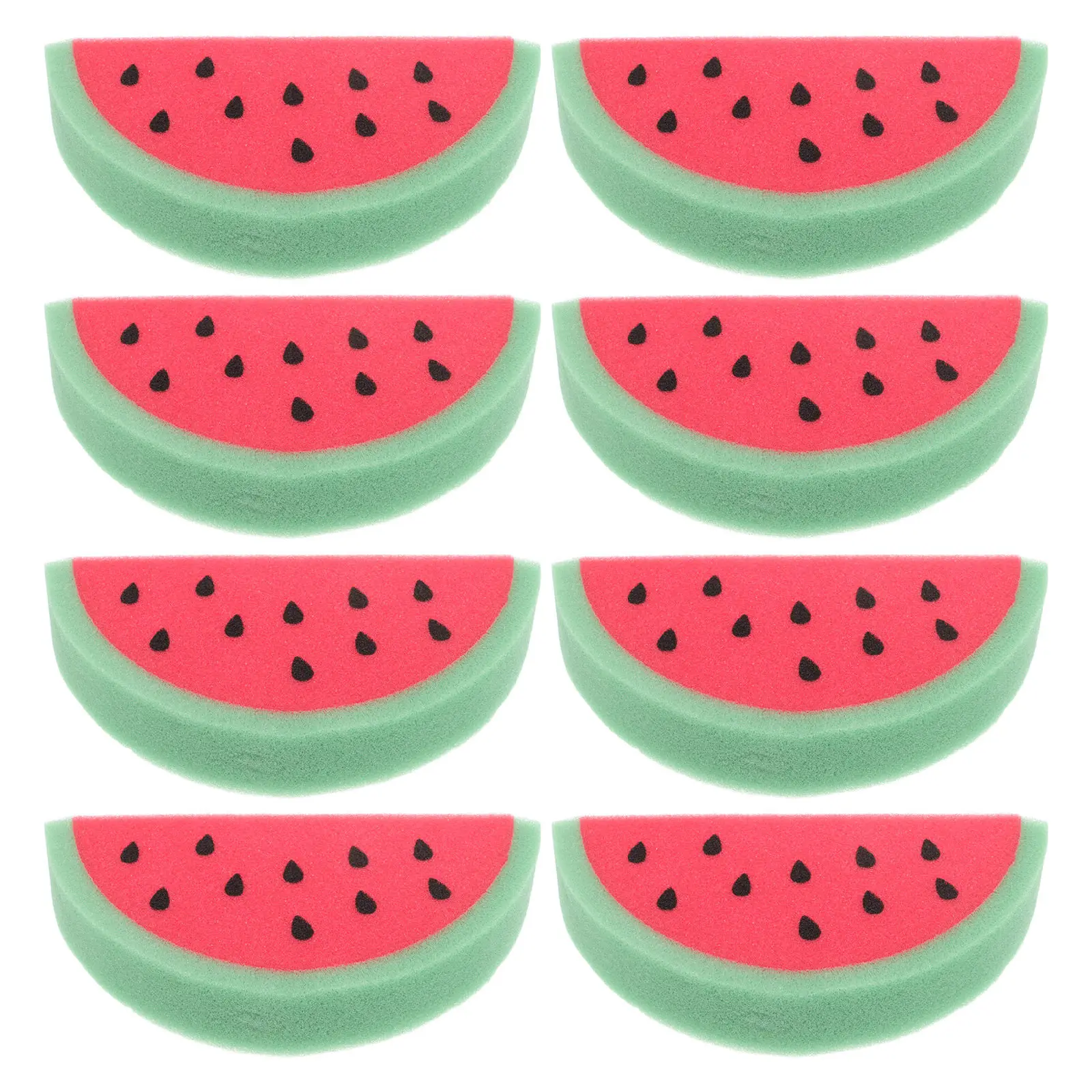 8Pcs Reusable Fruit Shaped Dish Sponges Kitchen Cleaning Sponge Multi Purpose Dishwashing Scrubber Non Scratch Soft Texture Fast