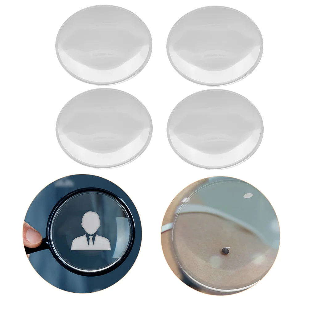 

12Pcs Double Convex Lens Set 42Mm Optical Acrylic Magnifying Lenses for Reading Jewelry Inspection Science Experiments Physics