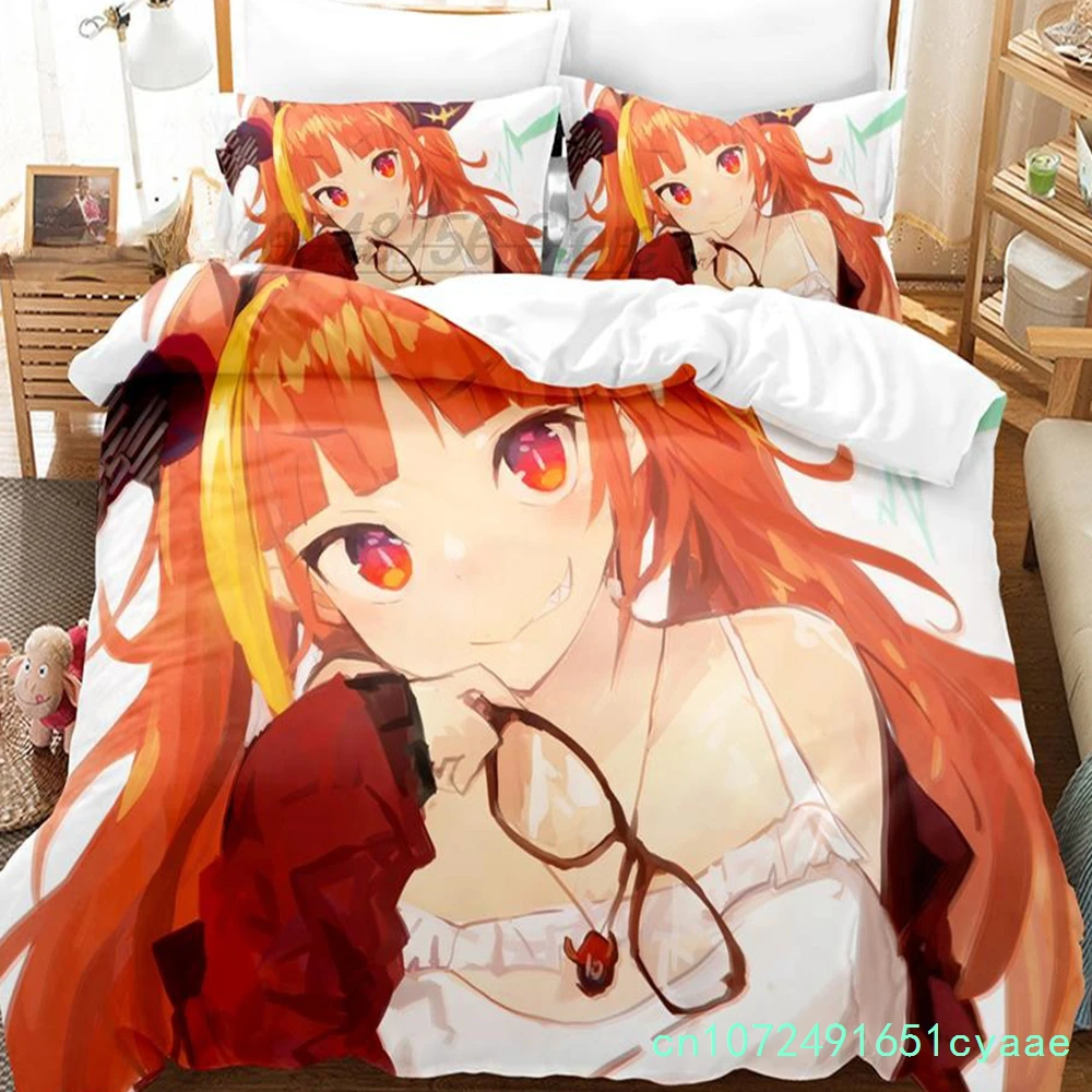 3D Printing Anime Kawaii Girls Kiryuu Coco Bedding Set Single Twin Full Queen King Size Bed Set Teenager Bedroom Duvetcover Sets