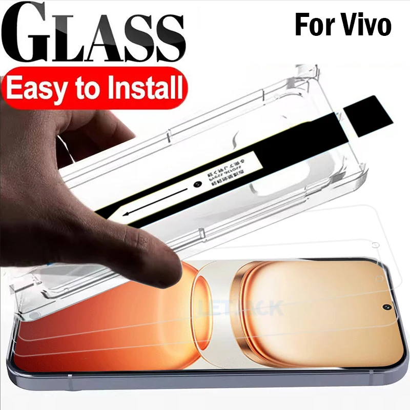 

1-3Piece Dust Free Easy Installation Screen Protector for Vivo iQOO Z10 Z9 Turbo+ Z10X Z9X Z8X Z7X HD Protective Tempered Glass
