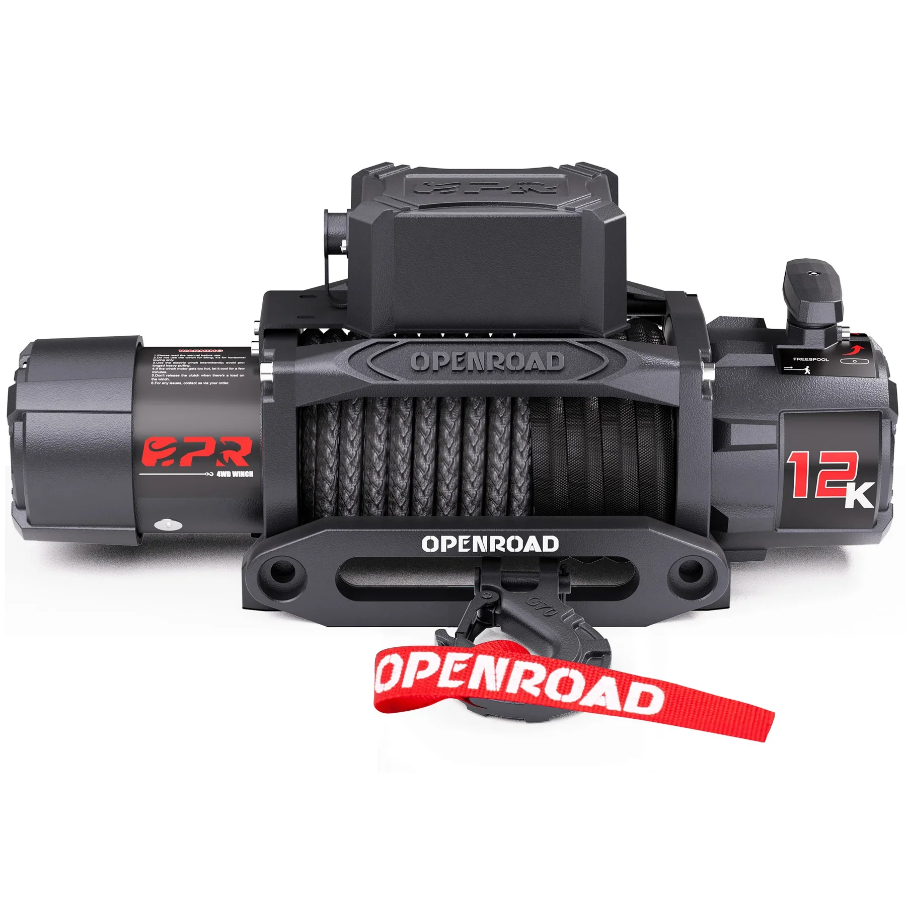 

High Quality 12000 LBS Winch Electric 12v Synthetic Rope Recovery Offroad Electric Winch For SUV Car 4x4
