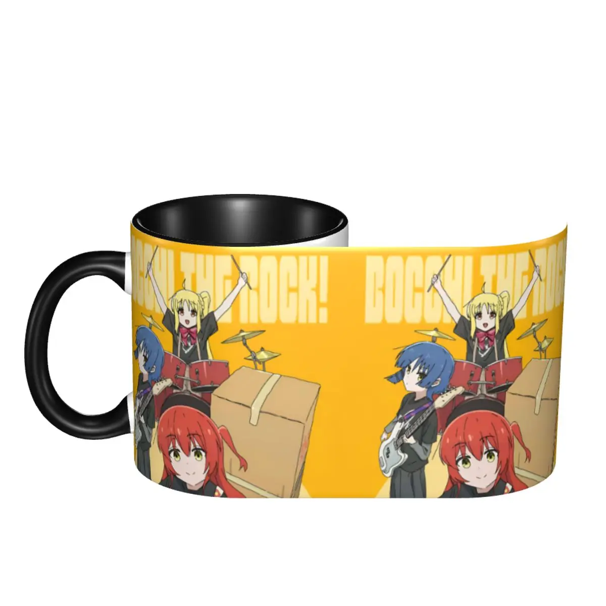 Custom B-Bocchis The R-Rocks Mug Vintage Printed Music Band Anime Coffee Ceramic Mug Creative Gift