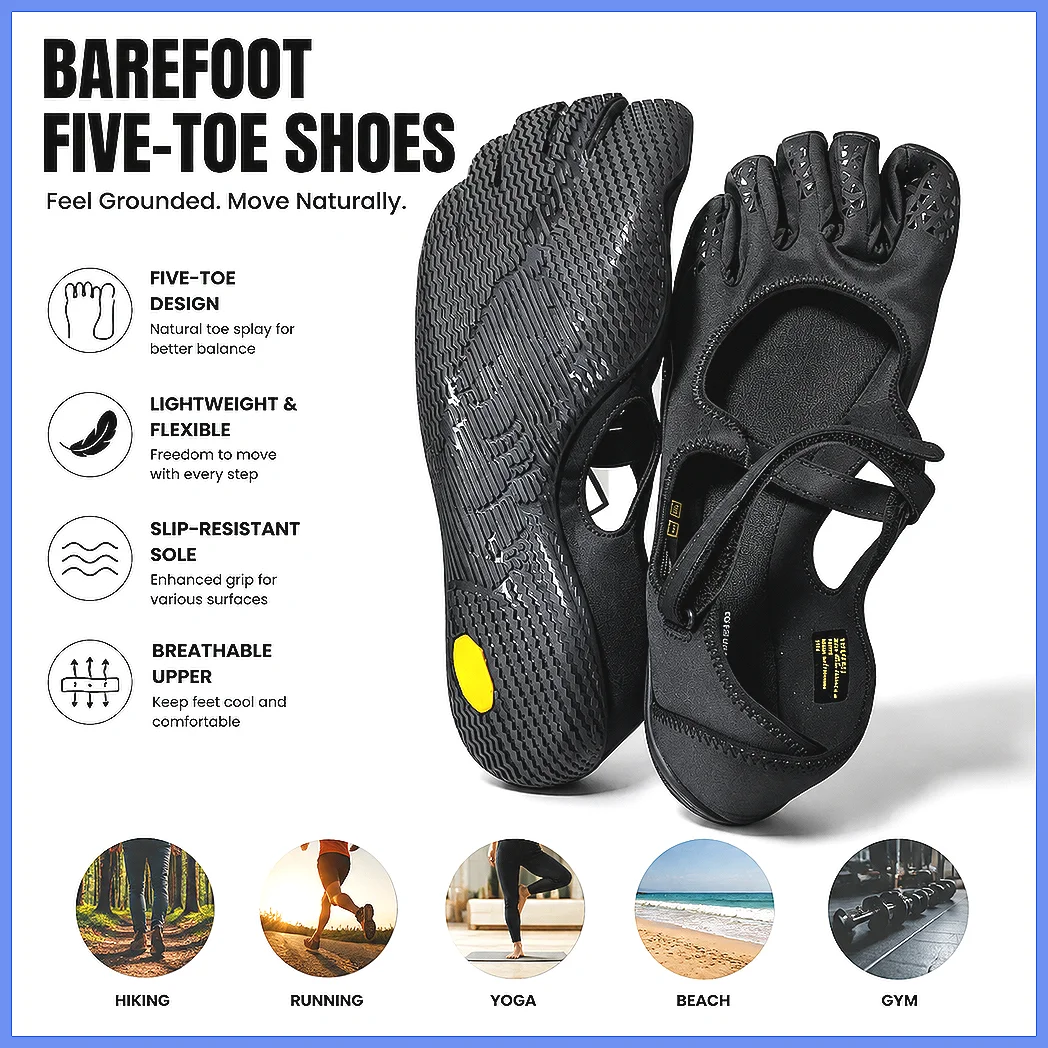 Original Five Fingers Women's Sneaker Training Fitness Anti-Slip Barefoot Shoes In Box With LOGO Fast Delivery