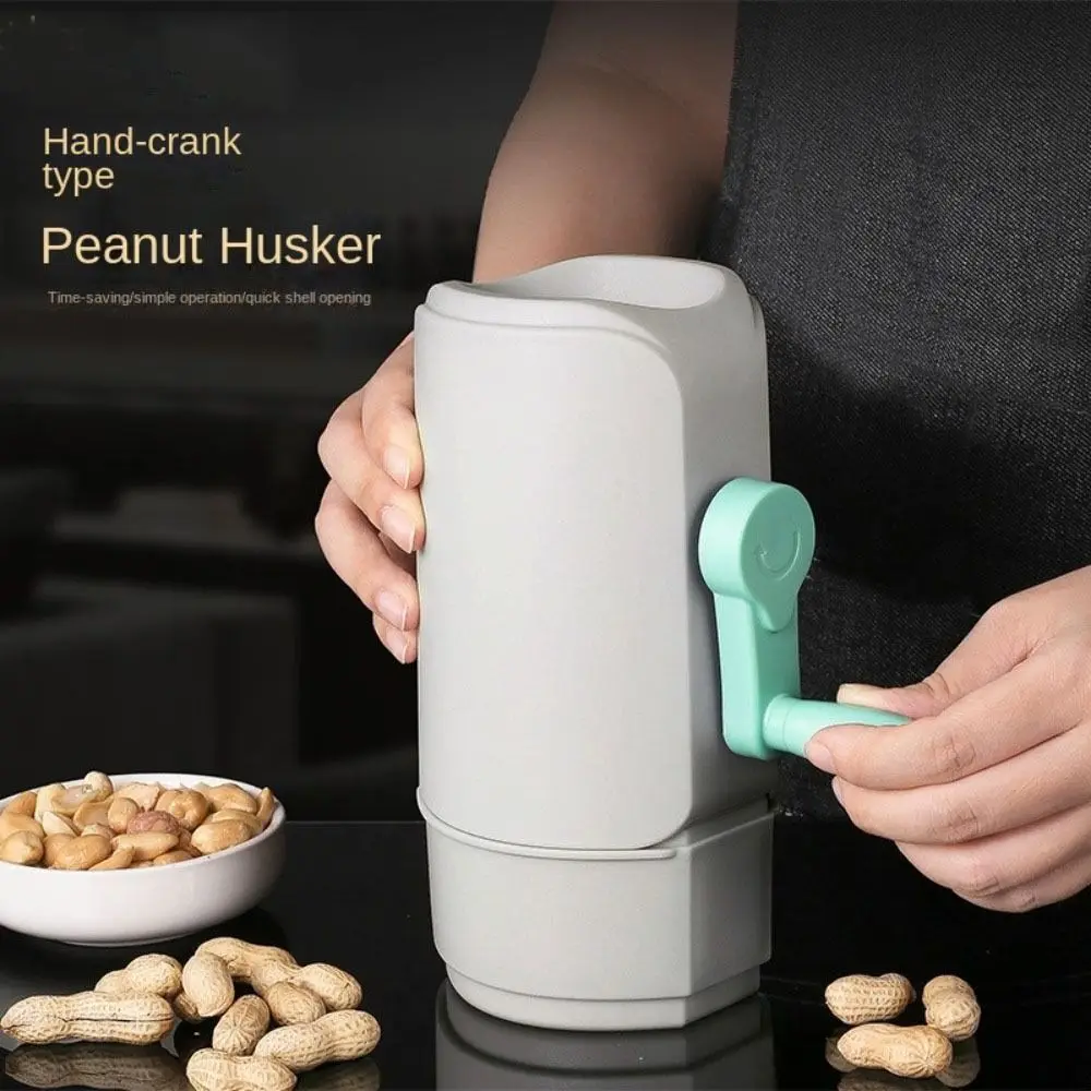 

Food Grade Hand Crank Peanut Sheller Comfortable Sheller Reusable De-Shelling Machine Easily Use Efficient Peanut Peeler
