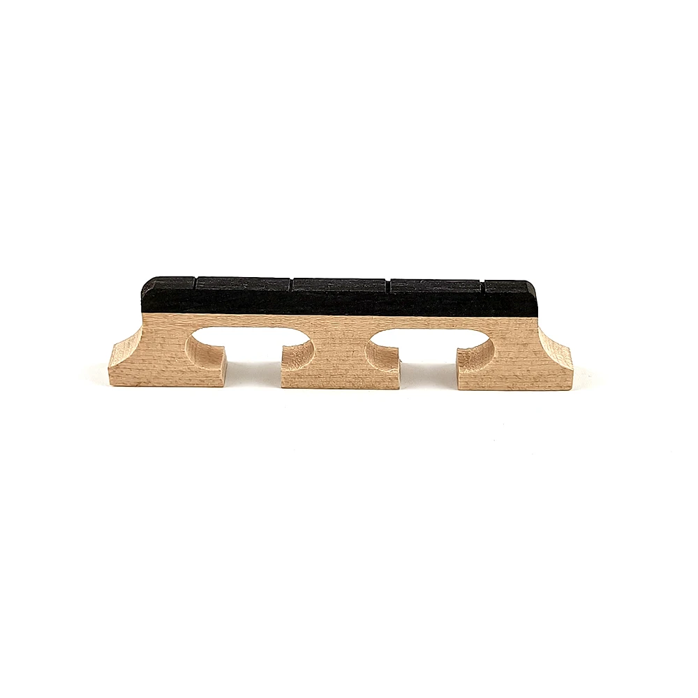 4 / 5 / 6 Strings Maple Ebony Standard Banjo Bridge, Wooden Banjo Saddle with standard banjo bridge size