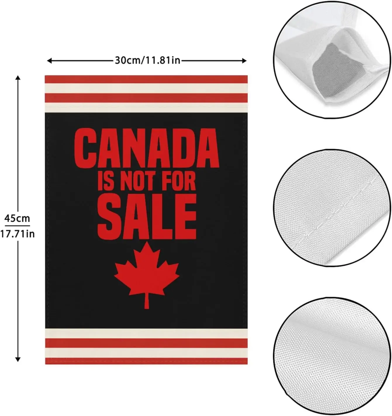Womens Canada Is Not For Sales Garden Flag 12x18 Double Sided Novelty Decorative Banner for Home Garden Patio and Yard LOI zzo