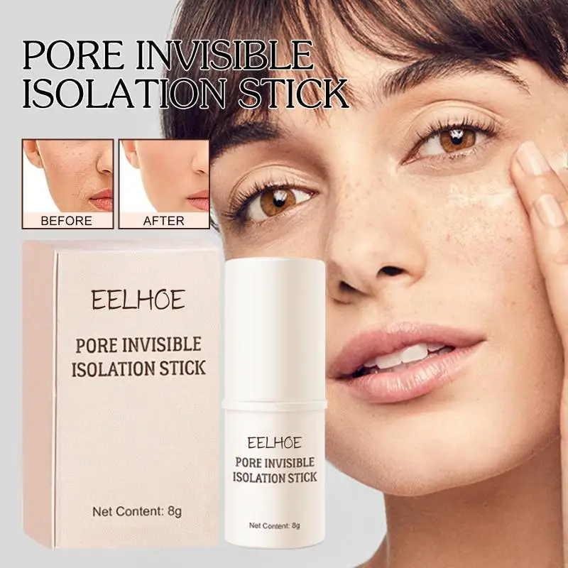 Pore Minimizing Primer Stick, Oil-Control & Waterproof, Smooths Skin Texture, Long-Lasting Makeup Base for All Skin Types