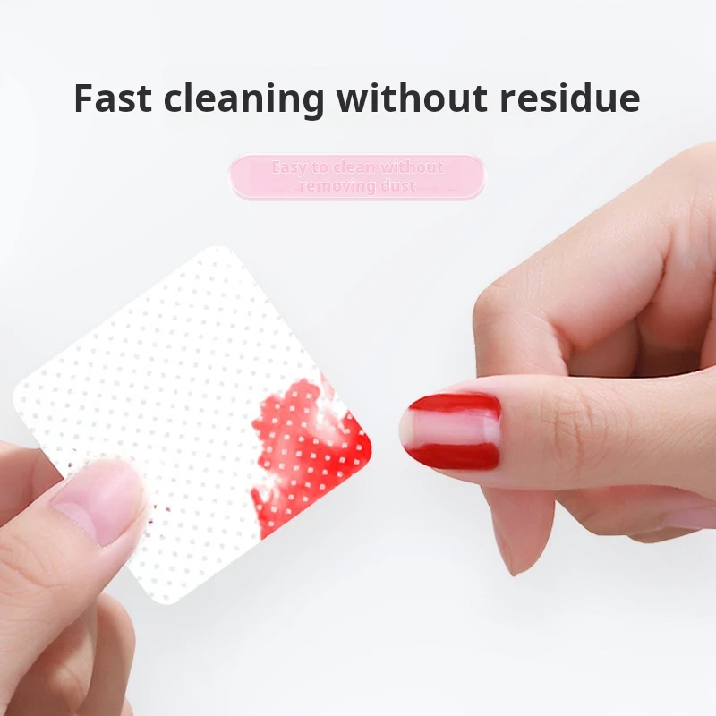 糸くずの出ないネイルワイプ 500 枚、コンテナ付きまつげエクステンショングルーワイプ、超吸収性ソフト不織布ラッシュグルーワイプ