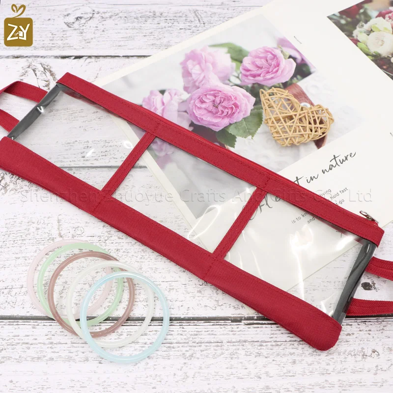 Personalized Minimalist PVC Clear Jewelry Bag - Waterproof Jewelry Storage Pouch with Dividers, Visible Organizer, Compartmental