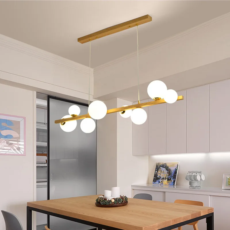 

Простой подвесной светильник с имитацией текстуры дерева, подвесной светильник с молочно-белым стеклянным плафоном, светильник для обеденного стола, кухонный подвесной светильник.