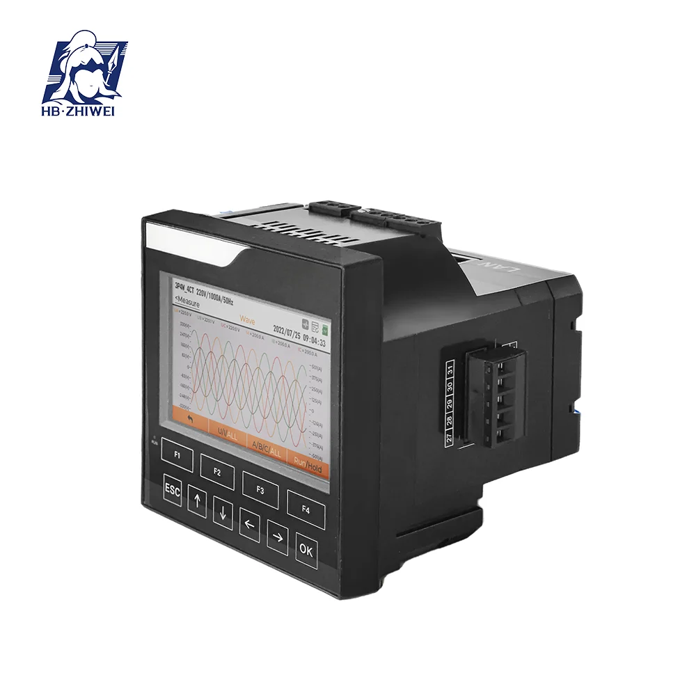 

Three-Phase Power Quality Analyzer Harmonic Unbalance Analysis 32GB Data Logging High Accuracy 0.2% CAT III 600V 1 Year