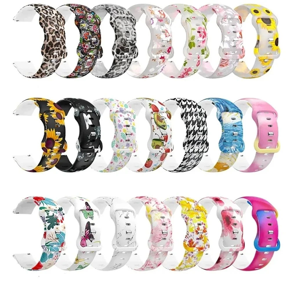 Silicone Strap For Garmin Vivoactive 5 3 / Venu 2 Plus / SQ 2 / Vivomove HR Watch Band Forerunner 645 245 Bracelet 20mm Correa