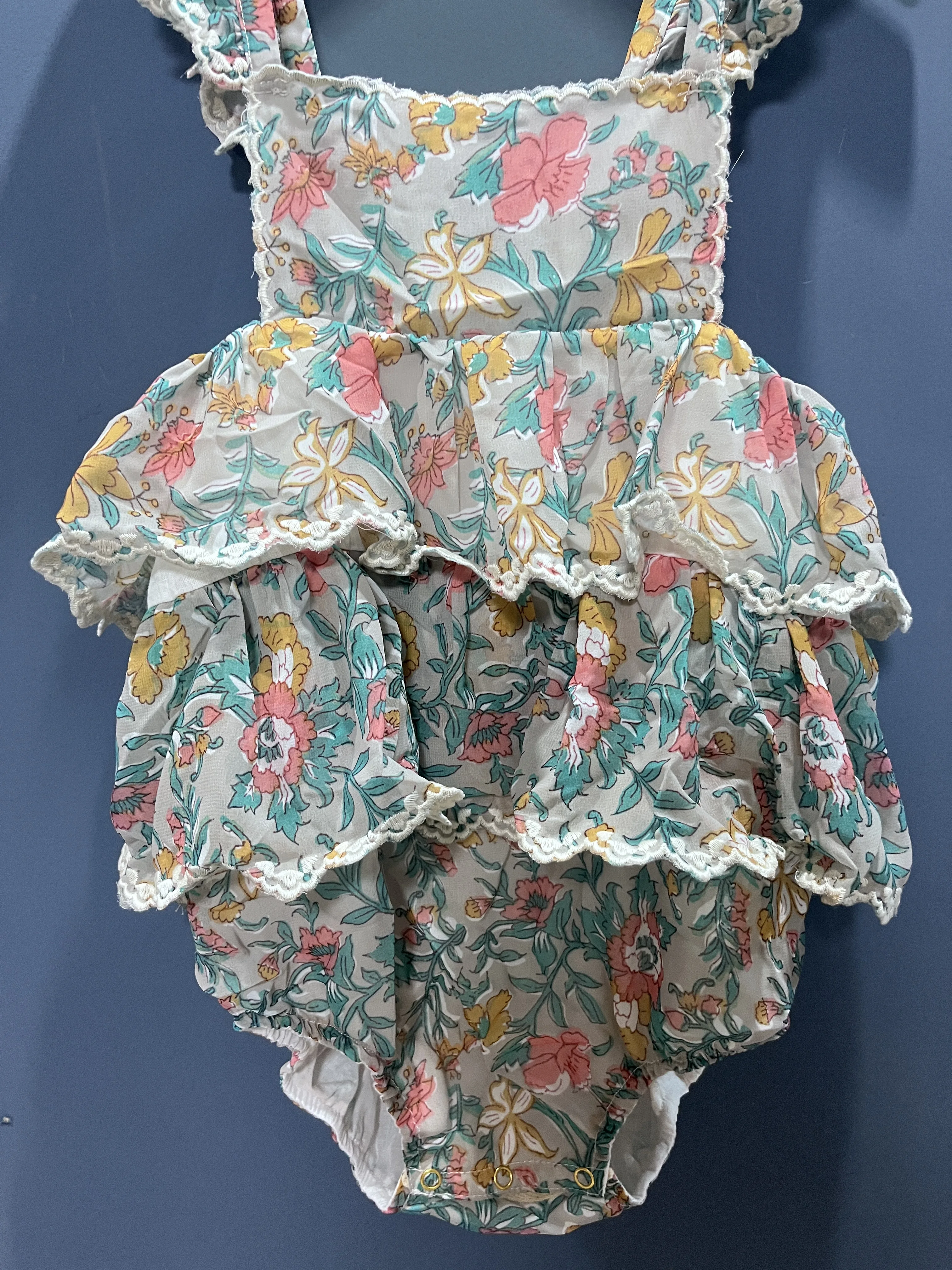 

Summer Floral Cute Dress Sisters Twins With Toddler Girls