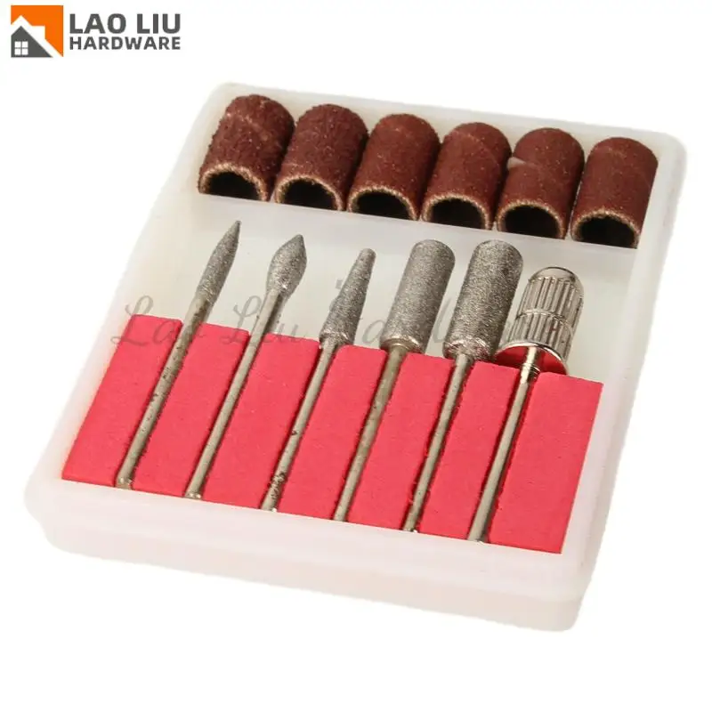 

Nail Drill Bit Set 6-piece Milling Cutter Polishing and Removing Accessories As Dead Skin Tools Nail Art Pedicure Manicure Tools