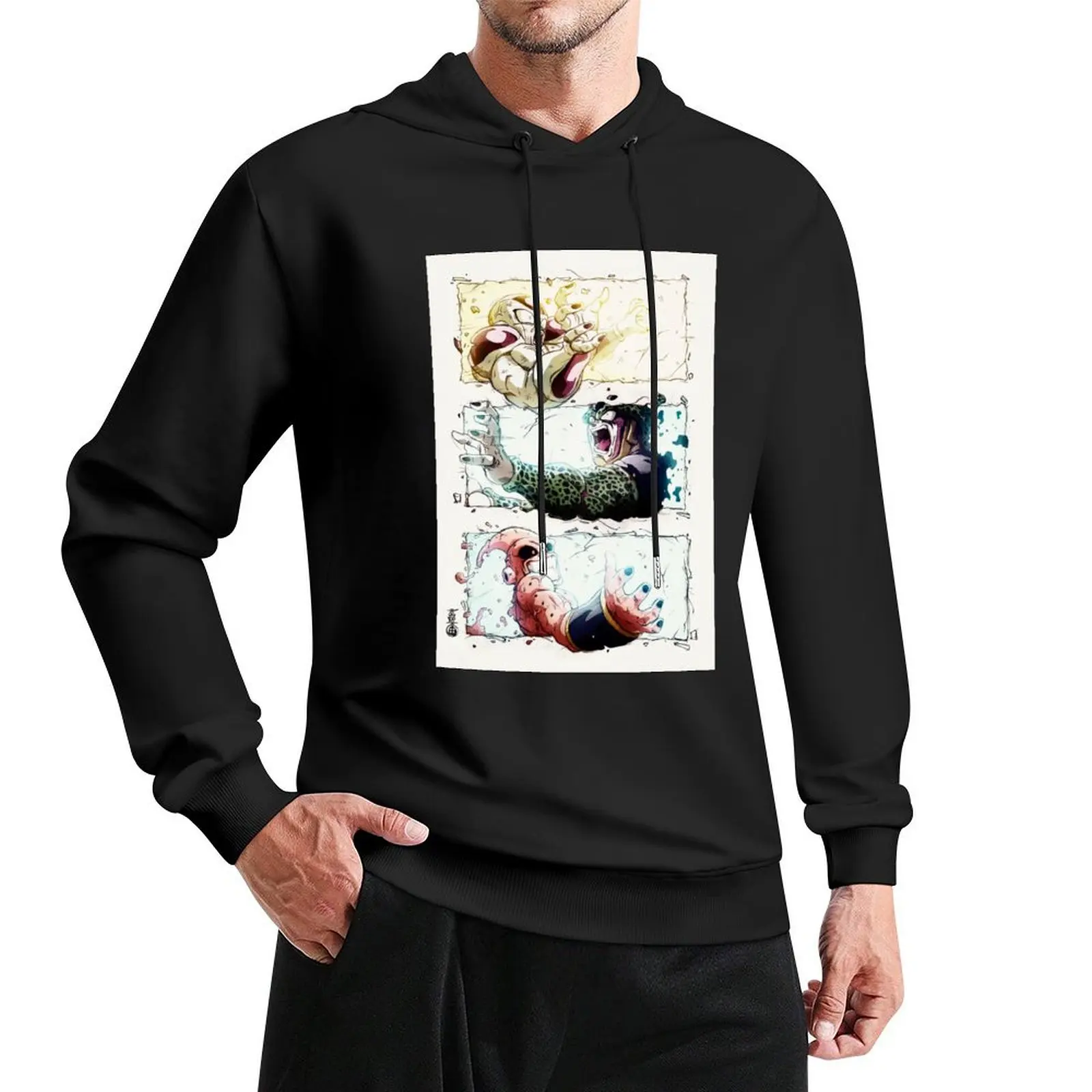 

Frieza + Cell + Buu - Time to Die! Pullover Hoodie clothes for men winter clothes mens clothing men's clothes tracksuits