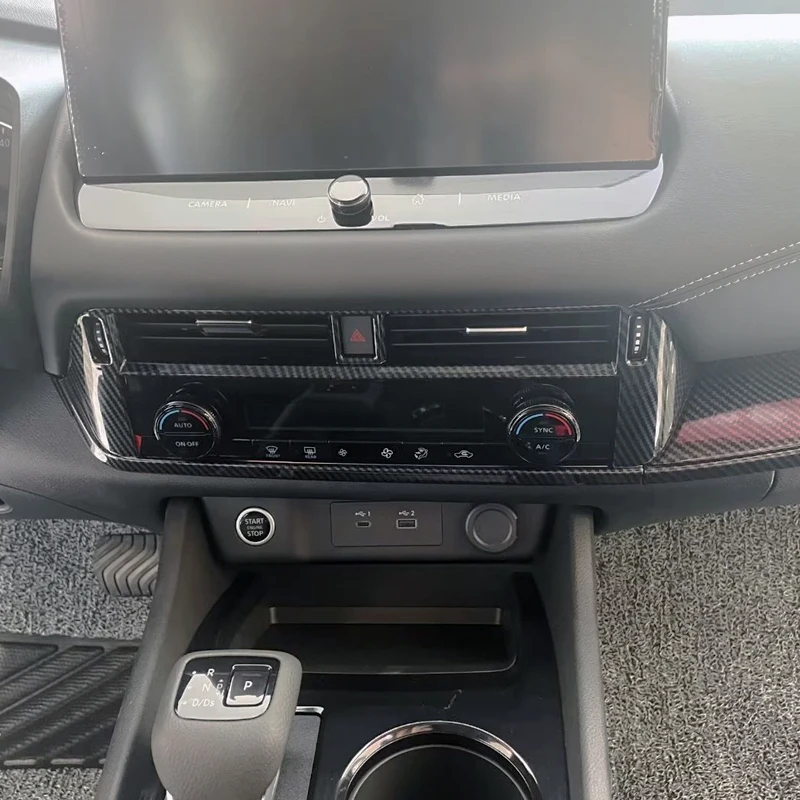 

For Nissan Qashqai J12 2023 2024 2025 Inner Front panel air conditioner air outlet frame interior Trim Car Accessories