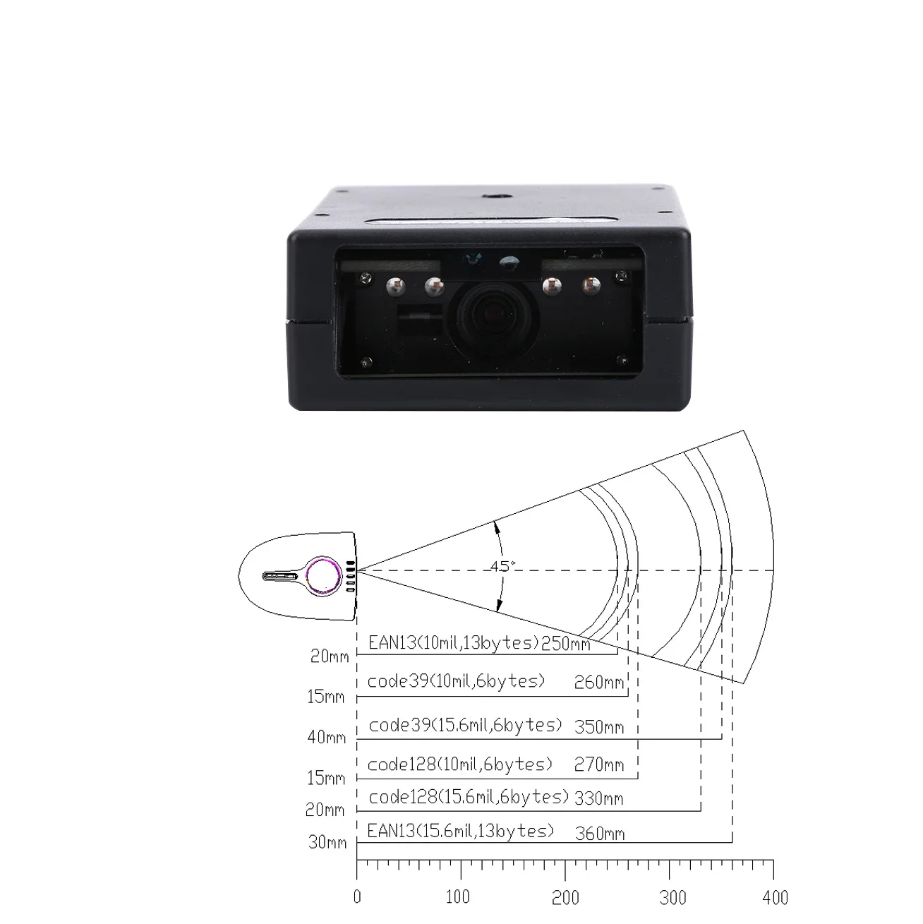 

2026 2d Wired Thermal Scanner Qr Code And Fast Decoding Mini Ccd/coms Module Barcode Reader