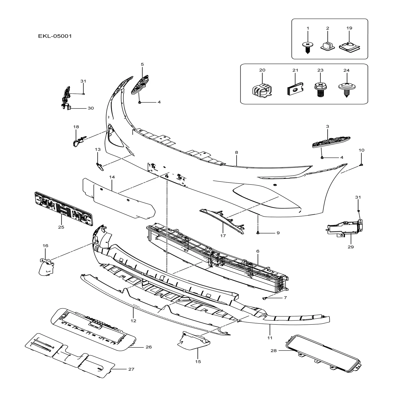 For BYD SEAL Front Tow Hook Cover EKEA-2803114