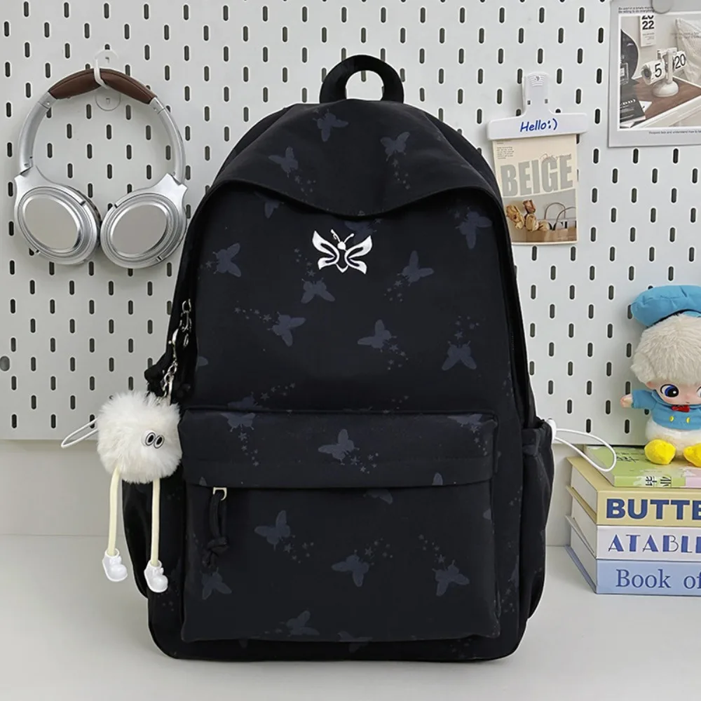 

Simple Ins Versatile Solid Color Casual Junior High School Student Backpack Large Capacity Wear-resistant Student Multi-function
