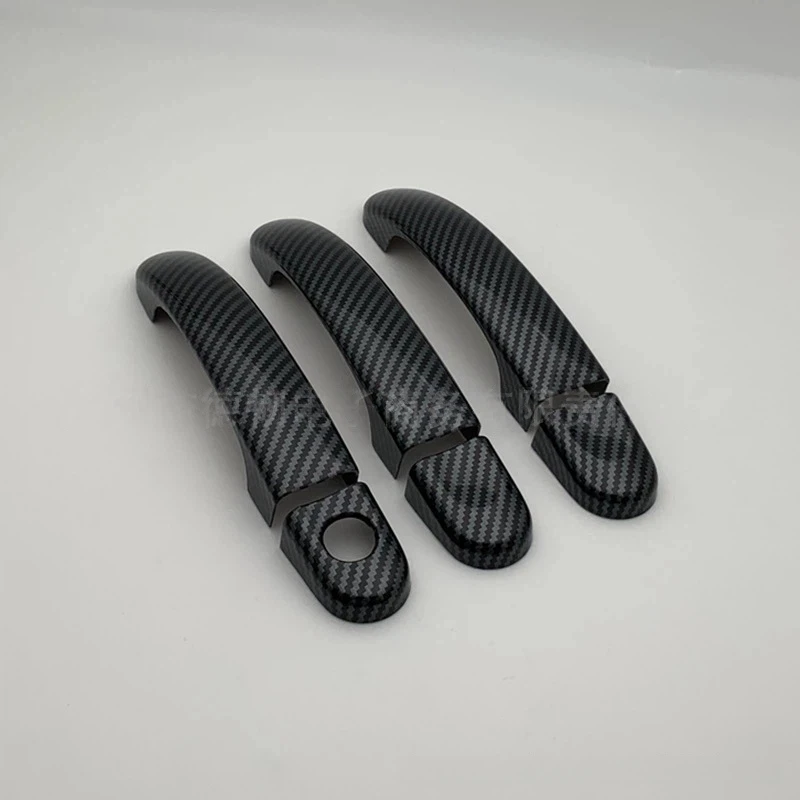 

6-piece Pack Suitable for 03-09 Volkswagen Caddy T5 T6 Carbon Fiber Pattern Handle Stickers Transport Vehicle Door